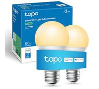 Tapo L510E (2-Pack) E27 Smart Bulb, Alexa Light Bulb, WiFi Smart Light Bulb, Dimmable, 8.3W (60W), Schedule & Timer, Away Mode, Energy Saving, Preset for Convenience, Voice Control with Alexa & Google