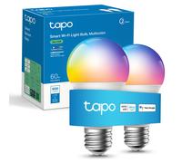 Tapo L530E (2-Pack) E27 Smart Bulb, Alexa Light Bulb, Extra Bright WiFi Smart Light Bulb, Multicolour, Dimmable, 8.3W (60W), Schedule & Timer, Away