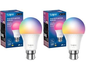 Tapo L535B Smart Bulb, B22 Colour Changing Light Bulb, Alexa Light Bulbs, LED Light Bulb,Energy Monitoring, 8.6W Smart Light Bulb, Dimmable, Voice Control with Apple HomeKit, Alexa and Google