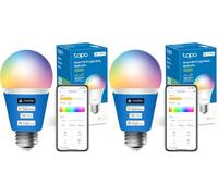 Tapo L535E E27 Smart Bulb, Alexa Light Bulb, Matter-Certified, Multicolour, 8.6W (75W), Auto Schedule and Timer, Away Mode, Dimmable, Energy Monitoring, Voice Control Via Alexa and Google Assistant