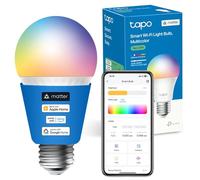 Tapo L535E E27 Smart Bulb, Alexa Light Bulb, Matter-Certified, Multicolour, 8.6W (75W), Auto Schedule and Timer, Away Mode, Dimmable, Energy Monitoring, Voice Control Via Alexa and Google Assistant