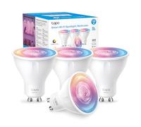 Tapo L630 (4-Pack) Smart Bulb, Alexa Light Bulb, Smart Light Bulb Spotlight, GU10 Lamp Base, 16 Million Colours, White Tunable, High Lumen & Dimmable, Remote Control, Voice Control Alexa & Google