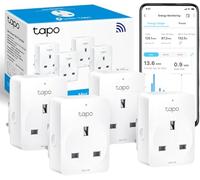 Tapo P110 (4-Pack) Smart Plug with Energy Monitoring, Max 16A, Works with Alexa & Google Home, Remote Control, Device Sharing, Alexa Plug, Smart Plugs, No Hub Required, Compact Design, Voice Control