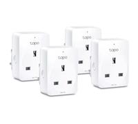 Tapo P110M (4-pack) Smart Plug, WiFi Plug, Energy Monitoring, Electricity Usage Monitor, MATTER Certified, App Remote Control, Alexa, Voice Control with Alexa & Google, Away Mode, Compact Design