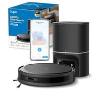 Tapo RV20 Max Plus 5300Pa Suction Robot Vacuum Cleaner with Mop, Ultra-Slim Design, Faster Mapping With MagSlim & LiDAR Navigation Robot Vacuum, Auto-Empty Dock, Voice/Remote Control Robotic Vacuums