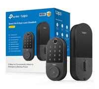 Tapo Smart Wi-Fi Door Lock, Deadbolt, Fingerprint Recognition, DL110 | Touchscreen Keypad, Keyless Entry, In-App Monitoring with Scheduled Access, 1-Year Rechargeable Battery, BHMA Grade 2
