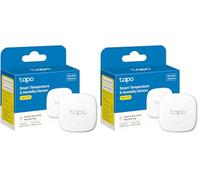 Tapo T310 Smart Humidity Meter, Room Thermometer, Hygrometer, Room Thermometer Indoor, Humidity Sensor, Hub Required, Instant Notifications, Free 2-Year Data Storage, 2-Year Battery Life (Pack of 2)