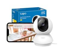 Tapo TC70 Pan/Tilt Indoor Camera House Security Camera, Dog Camera, No Monthly Fee, AI Detection, WiFi Camera, Baby Camera Monitor, 1080p Full HD, 360° View, Night Vision, Works with Alexa & Google
