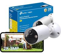 Tapo TC82 2K Battery Security Camera Outdoor Wireless, Indoor & Outdoor CCTV Camera, Colour Night Vision, No Monthly Fee, AI Detection, IP65, 180-Day Battery Life, Works with Alexa & Google