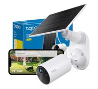 Tapo 2K Solar Security Camera Kit - Rechargeable Battery, Solar Panel, AI Detection, Colour Night Vision, Indoor/Outdoor, Alexa & Google Compatible (TC82 KIT), New