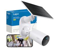 Tapo 2K Solar Security Camera Kit - Rechargeable Battery, Solar Panel, AI Detection, Colour Night Vision, Indoor/Outdoor, Alexa & Google Compatible (TC82 KIT), New