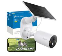 Tapo TC85 KIT 2K QHD Security Camera Outdoor Wireless with Solar Panel, Magnetic Base, 300-Day Battery Life, 150° Super-wide FOV, Colour Night Vision, No Monthly Fee, AI Detection CCTV Camera Systems