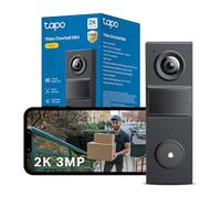 Tapo TD20 2K Battery Video Doorbell No Monthly fee,160° Doorbell Camera Wireless,Ring Doorbell Wireless,2 Way Audio,Doorbell Calls,AI Detection,180 days battery life,IP54,APP Control,Alexa/Google Home