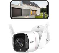 Tapo TP-Link 2K HD Security Camera Outdoor Wired, IP66 Weatherproof, Motion/Person Detection, Works with Alexa & Google Home, Built-in Siren w/Night Vision, Cloud/SD Card Storage, 2-Way Audio(C310)