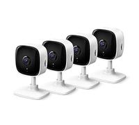 Tapo TP-Link 2K Security Camera for Baby Monitor, Dog Camera w/Motion Detection, 2-Way Audio Siren, Night Vision, Cloud & SD Card Storage, Works w/Alexa & Google Home, 4-Pack C110P4