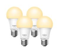 Tapo TP-Link Tapo L510E Smart WiFi Light Bulb E27, Dimmable 8.7 W, No Hub Required, Compatible with Alexa, Google Assistant, Procedures and Schedules, Absence Mode, Tapo App (4 Pack), White
