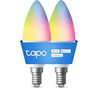Tapo WiFi Connected Bulb, E14 LED Bulb, Multi-Colour, 2500K-6500K, Dimmable 40W 470Lm, Works with Alexa, Voice Control, Energy Saving, L430C (2-Pack)