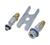 Tapón prueba fugas Aire acondicionado coche conector manguera refrigeración Taller mecánico garaje reparación adaptador presión diagnóstico