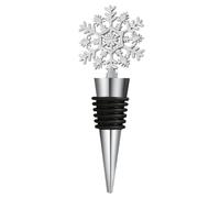 Tapones para Botellas De Copo De Nieve - Sellador De Vino De Aleación De Zinc | Tapón para Bebidas Navideñas para Vino, Licor Y Cerveza | Decoración para Bares Y Fiestas para El Hogar, La Ofic