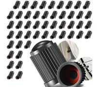 Tapones Rueda Coche,Tapones Plastico,Tapones Valvula Coche,Tapones Moto,Tapas de neumatico, Tapon Rueda Coche,Tapas de neumatico, Tapones Rueda Motorcycle, Set 10u, Con Anillo antifuga (25 Pack)