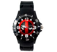 TAPORT Black Silicone Band Quartz Watch for Action fans