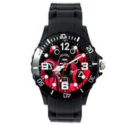 TAPORT Black Silicone Quartz Watch for Fans of tv Series