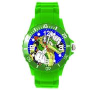 TAPORT Green Silicone Round Watch for Crocodile Aligator Fans