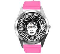 TAPORT Hot Pink Leather Round Watch for Fans of Fashion