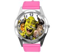 TAPORT hot Pink Leather Round Watch for ogre Fans