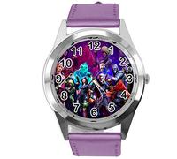 TAPORT Purple Leather Round Watch FG1NT