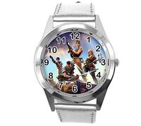 TAPORT Silver Leather Round Watch FG3