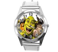 TAPORT Silver Leather Round Watch for ogre Fans