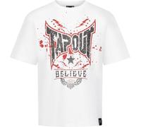 Tapout Men's Doylen T-Shirt, White/Red/Black, M
