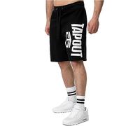Tapout Men's Active Basic Shorts, Black/White, XL