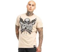 Tapout Men's Creston T-Shirt, Sand/Black/Silver, XL
