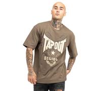 Tapout Men's Doylen T-Shirt, Brown/Sand/Black, L