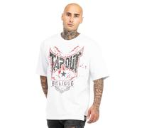 Tapout Men's Doylen T-Shirt, White/Red/Black, S