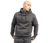 Tapout Men's Lifestyle Basic Hoodie Hooded Sweatshirt, Anthracite/Black, L