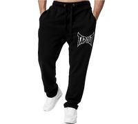 Tapout Men's Lifestyle Basic Jogger, Black/White, 3XL