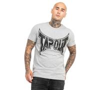 Tapout Men's Logo Tee T-Shirt, Marl Grey/Black, L