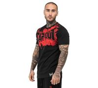 Tapout Men's Splashed T-Shirt, Black/red, XL