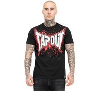 Tapout Men's Splashing T-Shirt, Black/Red/Ecru, 3XL