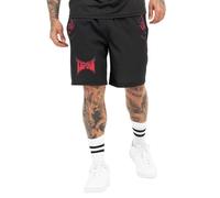 Tapout Men's Taproot Shorts, Black/Red/Aubergine, L