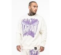 Tapout Men's cf Crew Sweatshirt, White/Lilac, XL