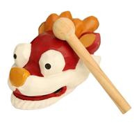 Tapping on the Dargon Head Desktop Decoration Wooden Fish Temple Block Wooden Zen Drum Instrument Buddhist Meditation Accessories