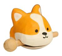 Tapping on the Dog Head Desktop Decoration Wooden Fish Temple Block Wooden Zen Drum Instrument Buddhist Meditation Accessories
