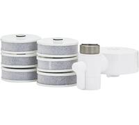 TAPPWATER EcoPro Compact Water Filter - Annual Pack, Chrome Silver