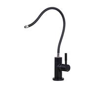 Taps 1/4'' Osmosis Drinking Water Filter Kitchen Tap Stainless Steel Clean Water Faucet Direct Drinking Water Connected to Pure Water Device Universal Pipe Faucet Black-B