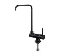 Taps 1/4'' Osmosis Drinking Water Filter Kitchen Tap Stainless Steel Pure Water Faucet Direct Drinking Water Folding Kitchen Sink Faucet Black-B