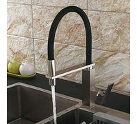 Taps Faucets Kitchen Mixer Taps Lever Sink Taps Giraffe Basin Faucet with Swivel Spout Drawing Kitchen Faucet European Style Retro Cold Heat Taps